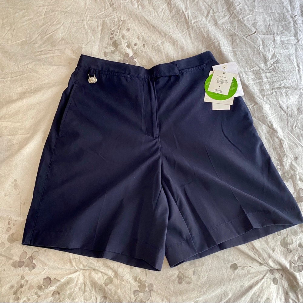 NWT Liz Golf navy shorts 8